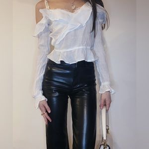 Sheer white shirt